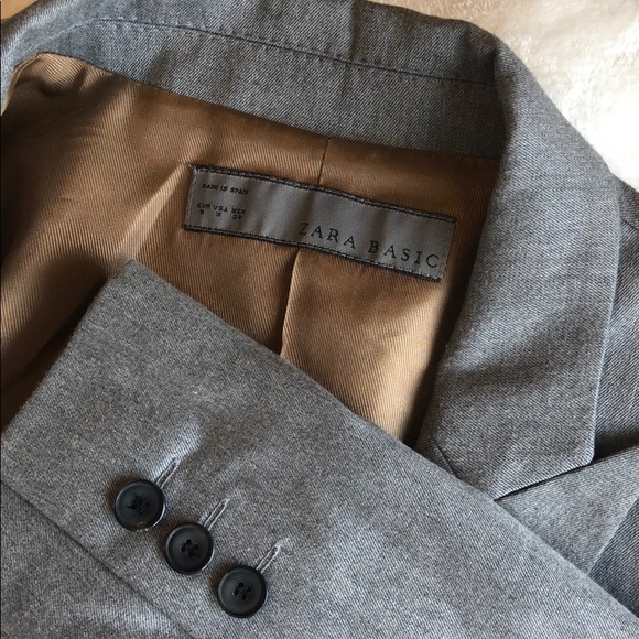 Zara Heather Grey Blazer - Picture 5 of 6